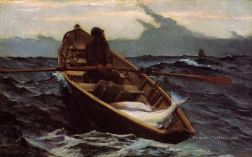  vert Art - L’avertissement de brouillard réalisme marine peintre Winslow Homer